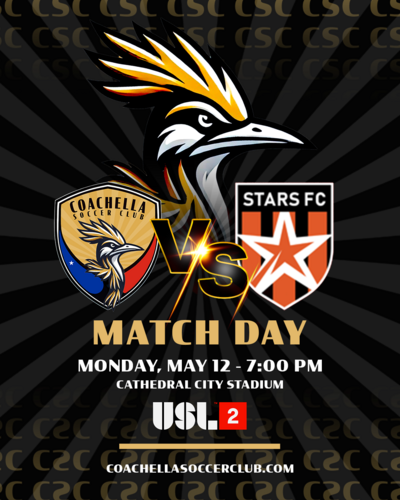 Coachella SC vs. Stars FC poster