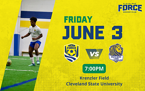 Cleveland Force SC vs South Bend Lions (6/3) poster