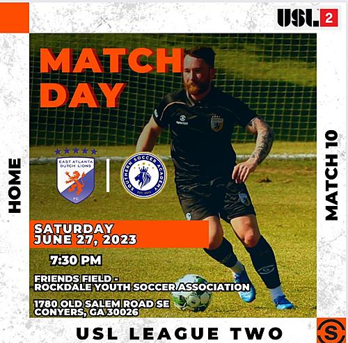 East Atlanta Dutch Lions FC vs. Southern Soccer Academy poster