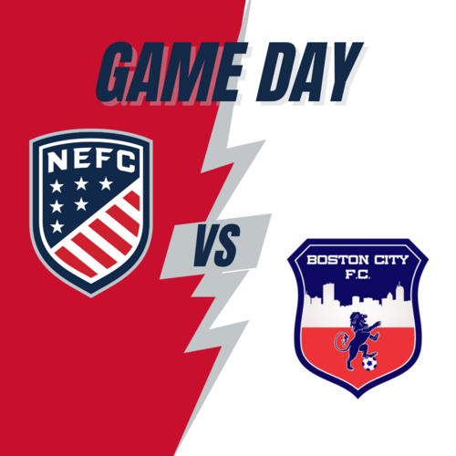 NEFC vs. Boston City FC poster