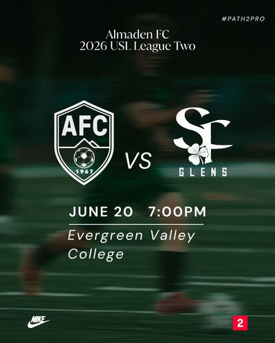 Almaden FC vs SF Glens SC poster