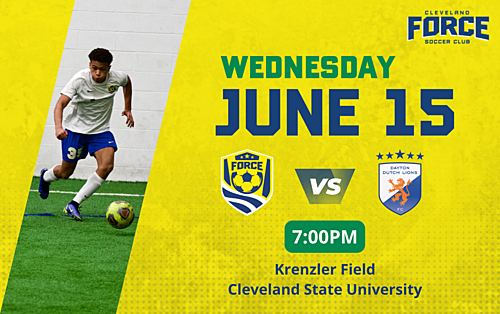 Cleveland Force SC vs Dayton Dutch Lions (6/15) poster