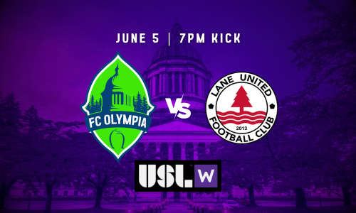USL W | FC OLYMPIA VS LANE UNITED poster