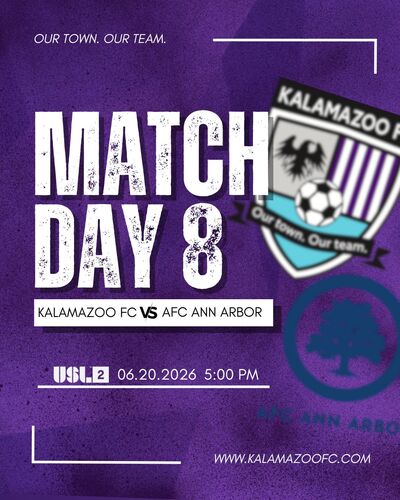 Kalamazoo FC Men vs. AFC Ann Arbor poster