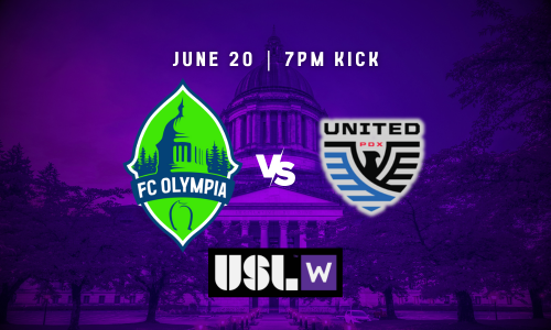 USL W | FC OLYMPIA VS UNITED PDX poster